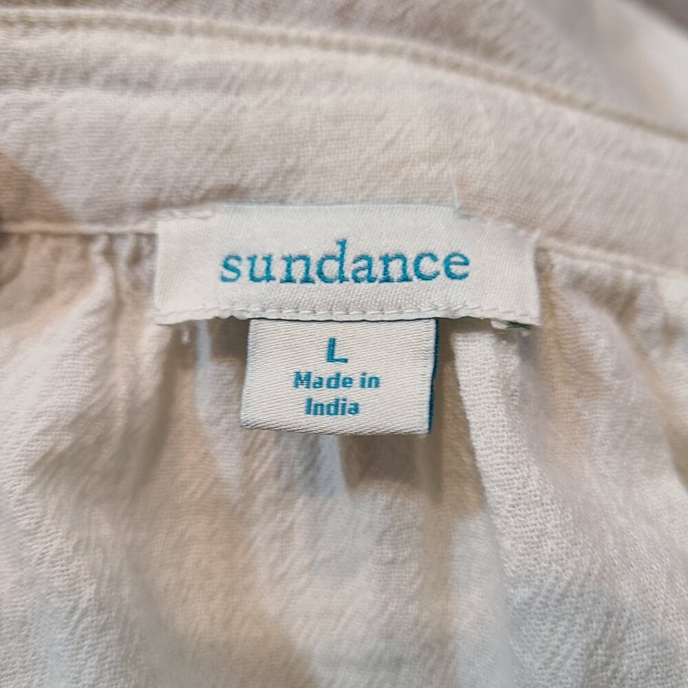 Sundance Cream Blouse with Black Embroidered Trim - Picture 7 of 10